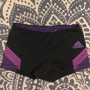 Adidas spandex work out shorts